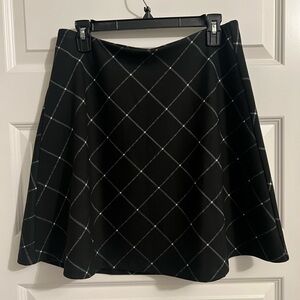 NWT Black and White Plaid Women's Skirt